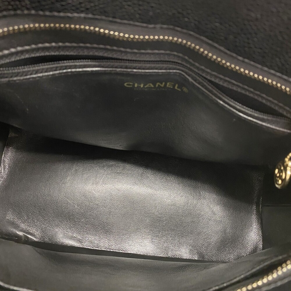 CHANEL Black Caviar Leather Reissue Tote Bag - Picture 4 of 9